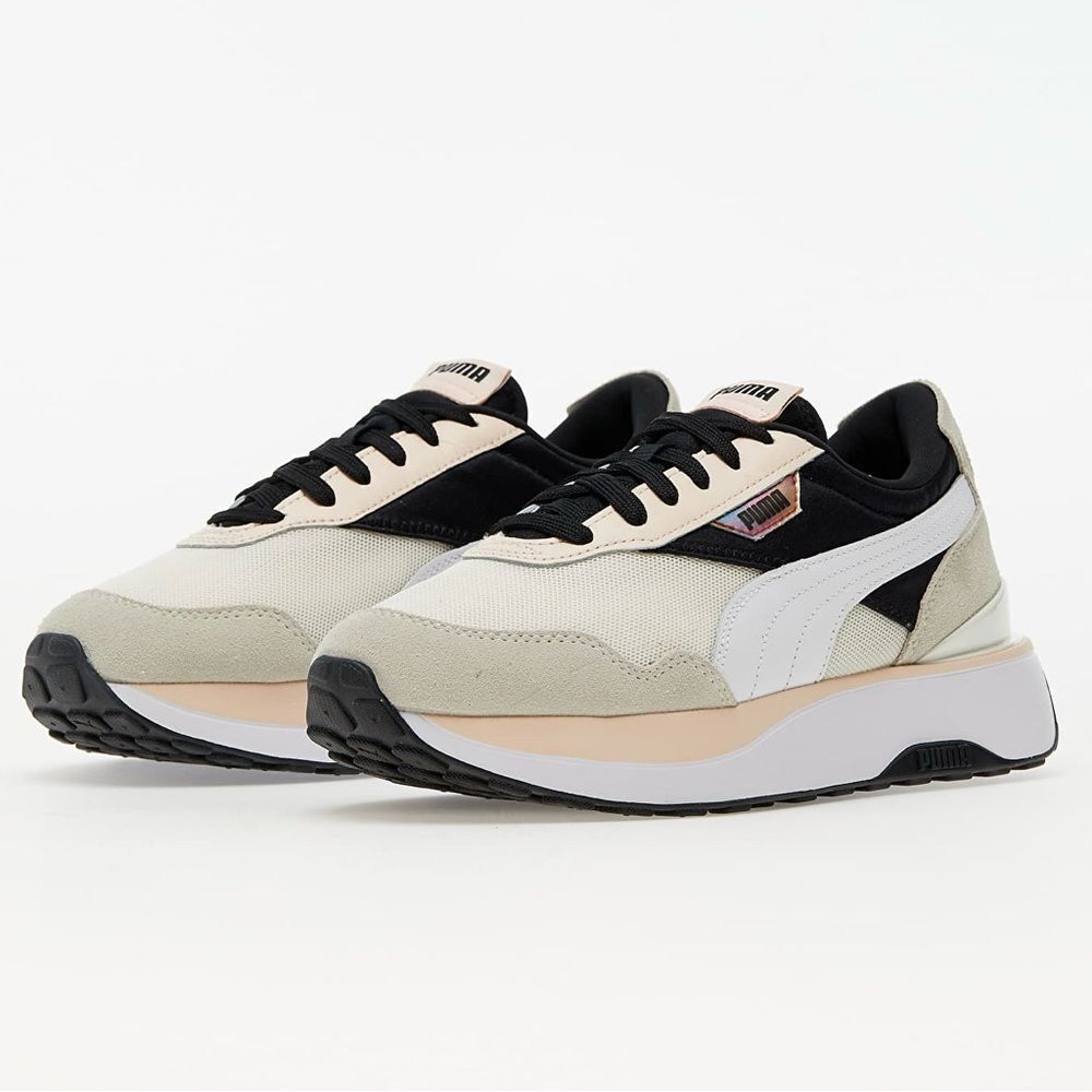 Puma Cruise Rider Iridescent Black & Pink Lace Up Sneakers. Shoes. 7.5.